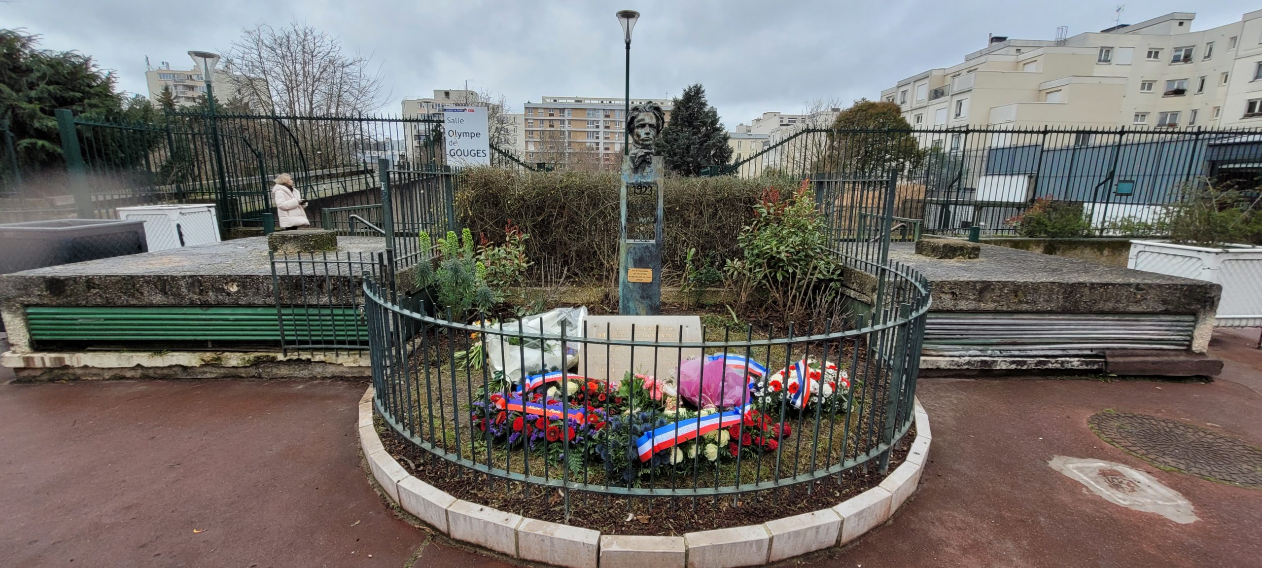 Cérémonie d’hommage à Marcel Rajman et Olga Bancic, Square Marcel Rajman, Paris XI